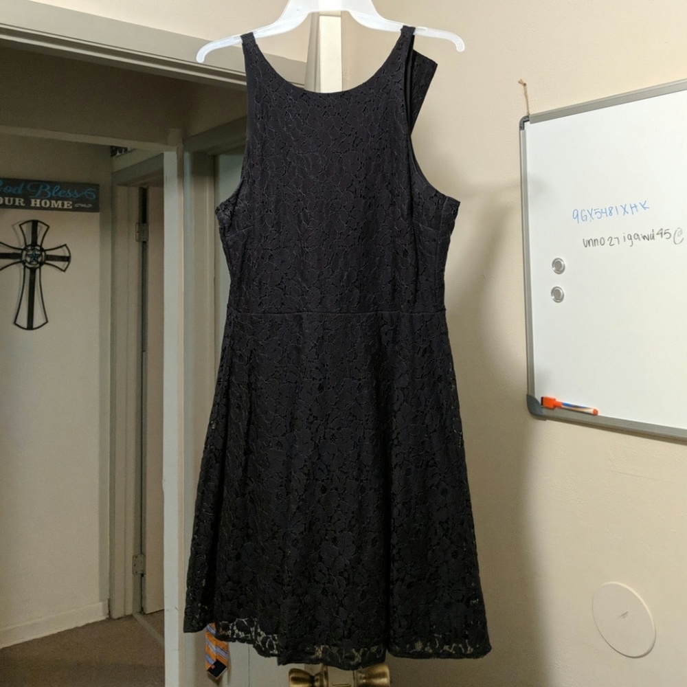 Black lace dress
